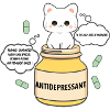 Chat joyeux dans un bocal