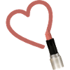 Lipstick paints heart