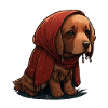 Cute sad dog