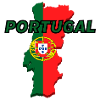 Carte drapeau du Portugal