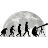 Astronomie Evolution Mond, astronomisch