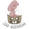 ice cream ghost sundae