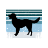 Allemand Pointer Chien Silhouette Rétro
