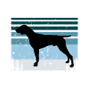 Allemand Pointer Chien Silhouette Rétro