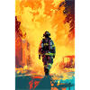 Firefighter Illustration