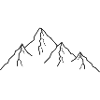 Mountains Mountain Drawing