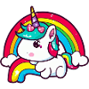 Unicorn rainbow