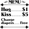 Baby Fun Menu - black