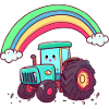 tractor rainbow