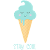 Ice cream cone "Stay Cool"