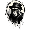 Affe mit Hut