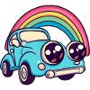 car rainbow