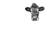 Cow Farm Motif Print