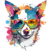 Goofy the bespectacled dog