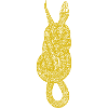 Snake Figure-of-Eight Knot - Yellow