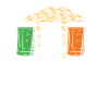 Irish beer with gold