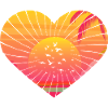 Abstract Tropical Valentine Artwork