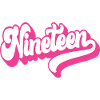 Neunzehn 19. Geburtstag Mädchen Frauen 19 Jahre alt