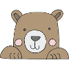 Bear head cute