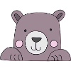 Bear head cute