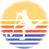 Sport Retro Sunset Hockey