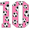 10 Anniversaire Football Rose