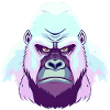 Einfache Gorilla-Illustration