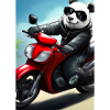 Motorrad-Panda