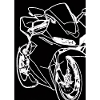 Umriss Motorrad