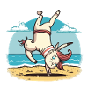 Einhorn-Athlet