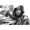 Shy woman