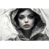 Shy woman