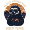 Sloth Retro Teacher Class Dismissed Nap