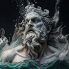 Greek Poseidon sculpture