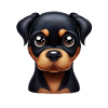Playful Rottweiler Puppy