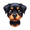 Adorable Rottweiler Art