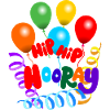 Hip hip hurrah garlands and balloons