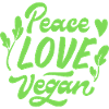 Peace Love Vegan