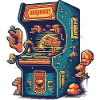Station de jeu rétro