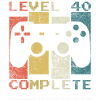 40 Birthday Gamer Level 40 completo Vintage