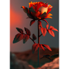 Rose auf dem Mond