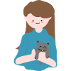 Cat sits in human palm3