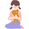 Cat sits in human palm2