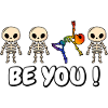 Rainbow Skeleton LGBT Pride Month