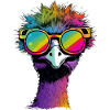 Mila the ostrich