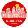 Winnipeg City Skyline Circle