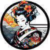 Geisha Japan Drawing