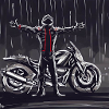 Motorcycle Pencil Drawing
