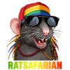 Cool Rasta Rat Colorful