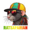 Cool Rasta Rat farverig